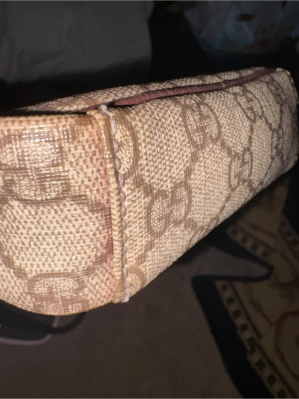 Gucci Brown/Beige GG Canvas Messenger Crossbody
